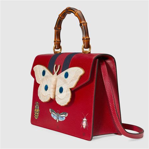 gucci top handle tote bag with moth|Gucci top handles women.